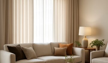 Décoration Intérieure : Le Charme des Tringles Wave et Rideaux Modernes