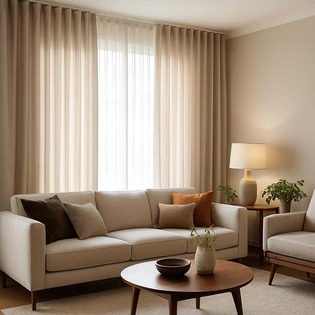 Décoration Intérieure : Le Charme des Tringles Wave et Rideaux Modernes